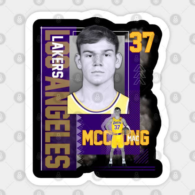 Los Angeles Lakers Mac McClung 37 Sticker by today.i.am.sad